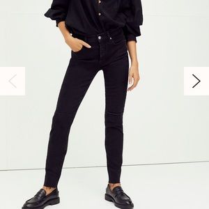 Free People black skinny jeans, never worn cute